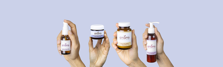 Facial Products Banner Amama Skincare