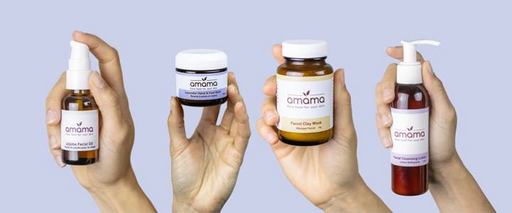 Facial Products Banner Amama Skincare