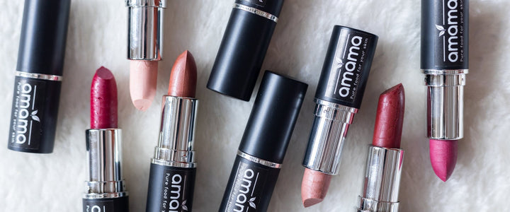 a variety of natural lipsticks